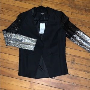 Hancy Black Blazer with sparkly sleeves